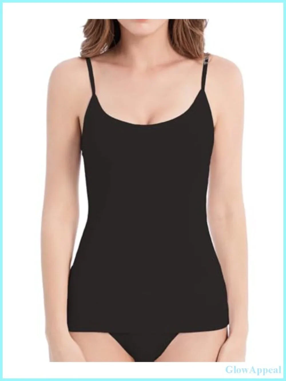 Cotton Adjustable Spaghetti Strap Camisole 4-Pack Slim Fit Layering Tank Top